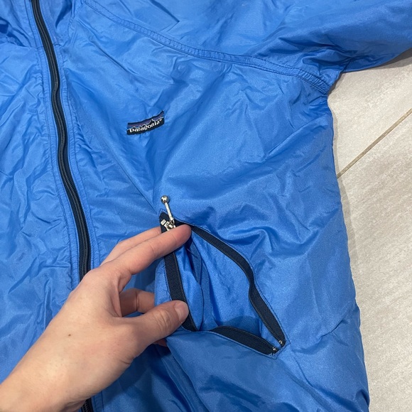 Vintage Patagonia Capilene Fleece Shelled Bomber Jacket medium windbreaker - Picture 4 of 8